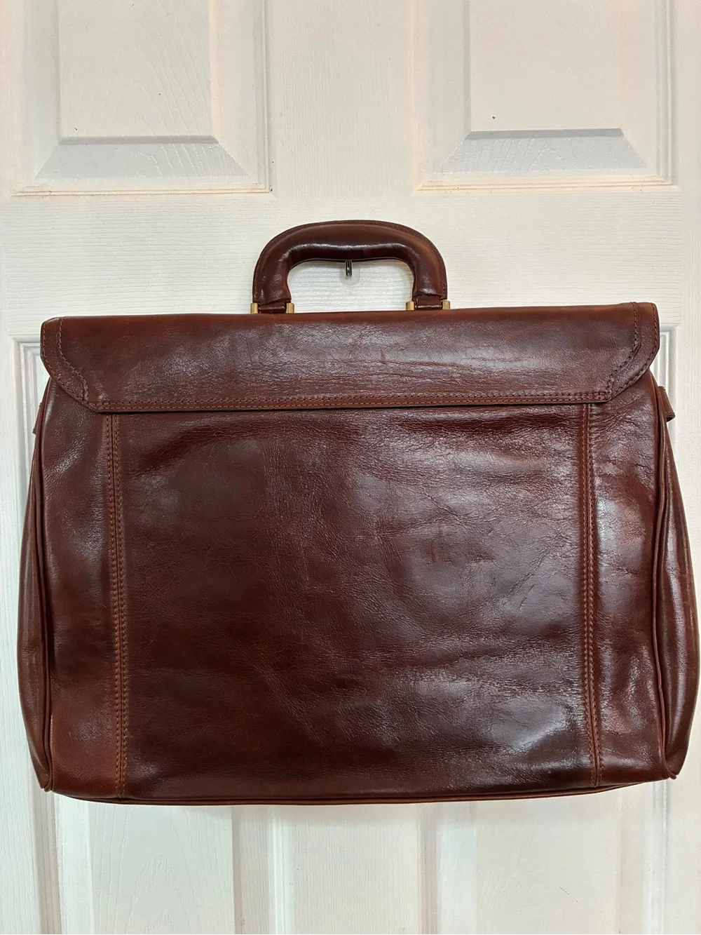 Leder Land structured brown